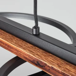 Suspension Pompu LED Brun, Noir, 3 lumières