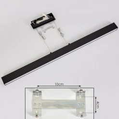 Suspension Poroporo LED Noir, 1 lumière