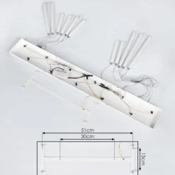 Suspension Porquera LED Blanc, 11 lumières