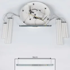 Suspension Porquera LED Blanc, 11 lumières