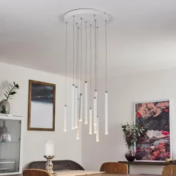 Suspension Porquera LED Blanc, 11 lumières