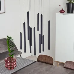 Suspension Porquera LED Noir, 11 lumières