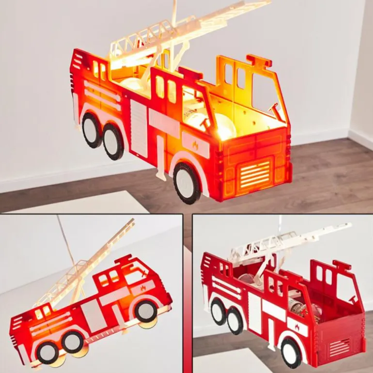 Suspension Praya Rouge, 2 lumières