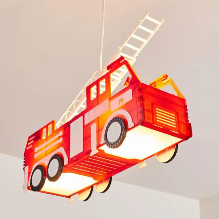 Suspension Praya Rouge, 2 lumières