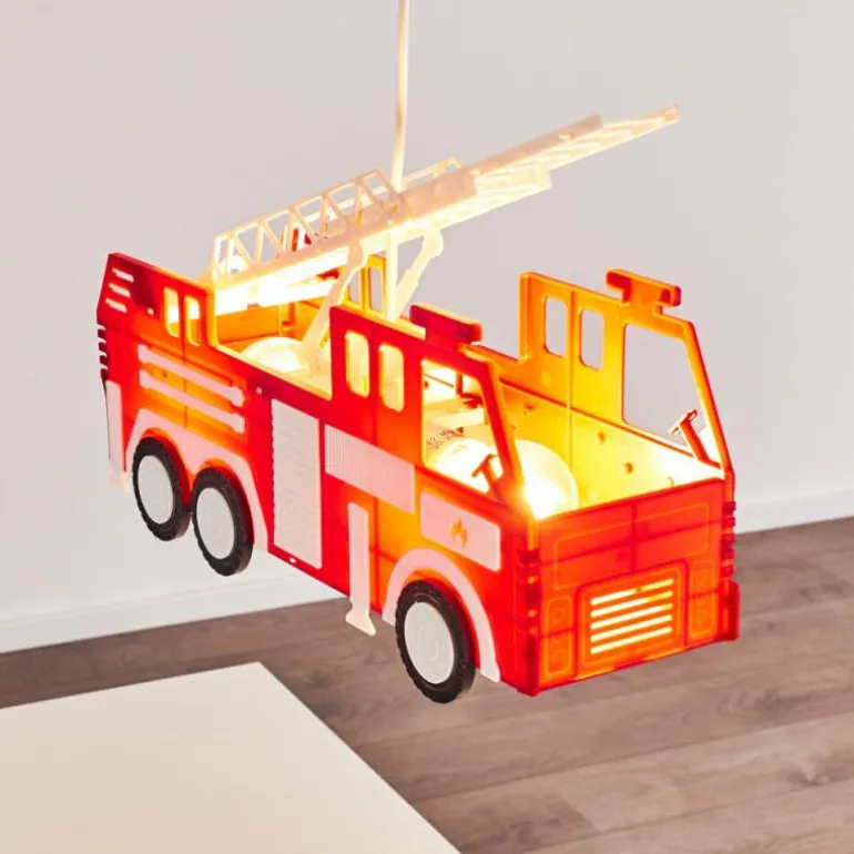 Suspension Praya Rouge, 2 lumières