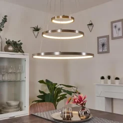 Suspension Preci LED Nickel mat, 1 lumière