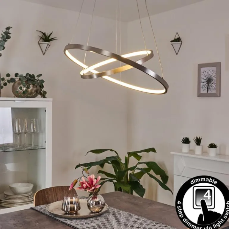 Suspension Preci LED Nickel mat, 1 lumière