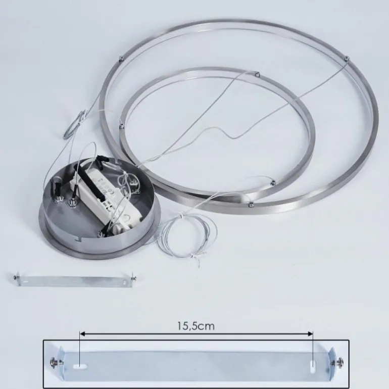 Suspension Preci LED Nickel mat, 1 lumière