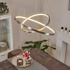 Suspension Preci LED Nickel mat, 1 lumière