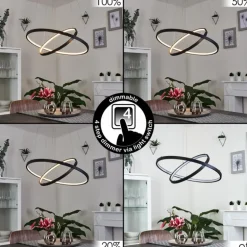 Suspension Preci LED Noir, 1 lumière