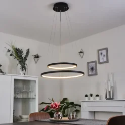 Suspension Preci LED Noir, 1 lumière