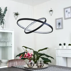 Suspension Preci LED Noir, 1 lumière