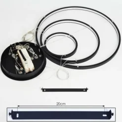 Suspension Preci LED Noir, 1 lumière