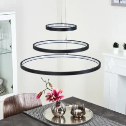 Suspension Preci LED Noir, 1 lumière