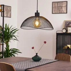 Suspension Pucara Noir, 1 lumière