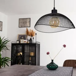 Suspension Pucara Noir, 1 lumière