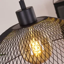 Suspension Pucara Noir, 1 lumière