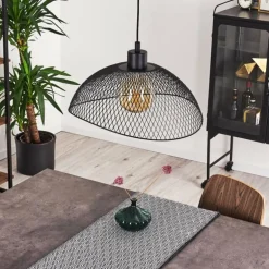 Suspension Pucara Noir, 1 lumière