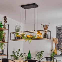 Suspension Ranquile LED Noir, 4 lumières