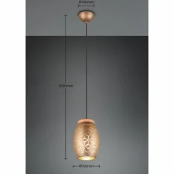 Suspension Reality BIDAR Brun, Écru, 1 lumière