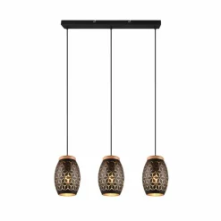 Suspension Reality BIDAR Or, Écru, Noir, 3 lumières