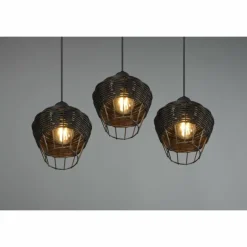 Suspension Reality Borka Noir, 3 lumières