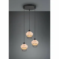 Suspension Reality Borka Noir, 3 lumières