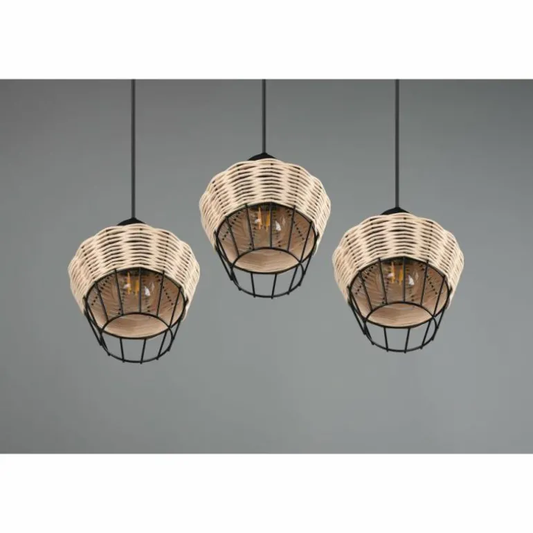 Suspension Reality Borka Noir, 3 lumières