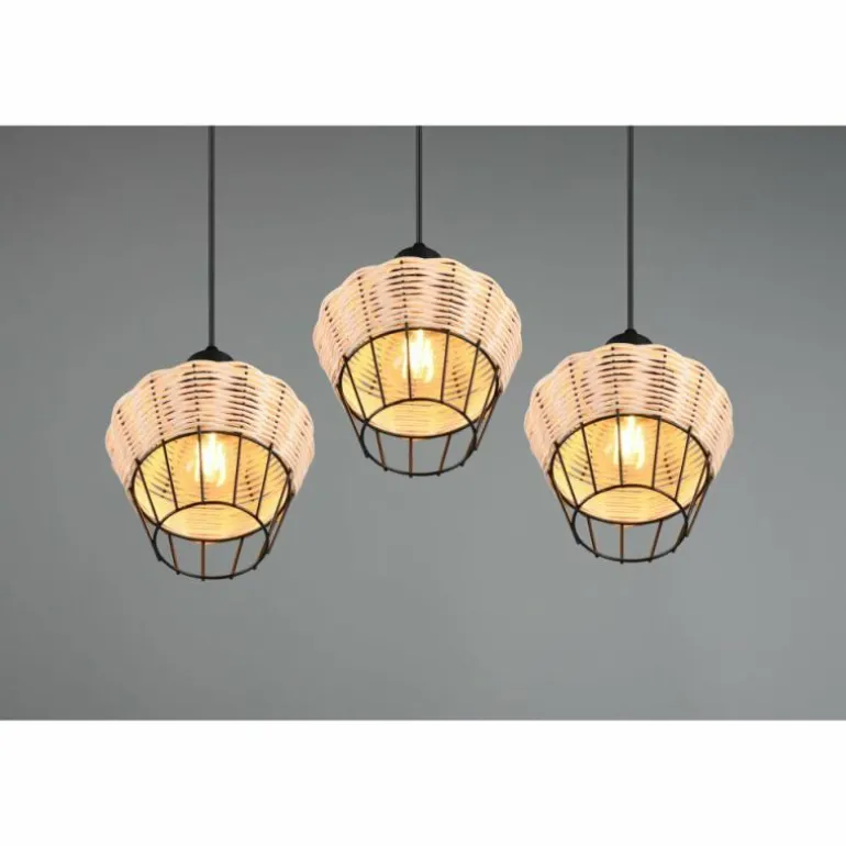 Suspension Reality Borka Noir, 3 lumières