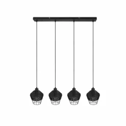 Suspension Reality Borka Noir, 4 lumières