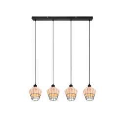 Suspension Reality Borka Noir, 4 lumières