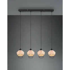 Suspension Reality Borka Noir, 4 lumières