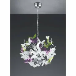 Suspension Reality BUTTERFLY Chrome, 4 lumières