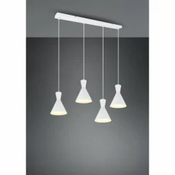 Suspension Reality Enzo Blanc, 4 lumières