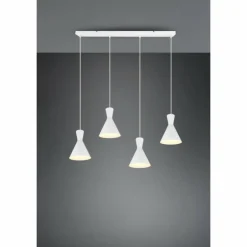 Suspension Reality Enzo Blanc, 4 lumières