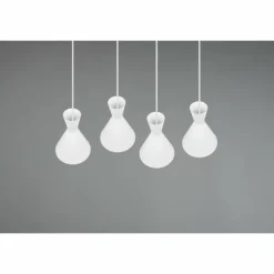 Suspension Reality Enzo Blanc, 4 lumières