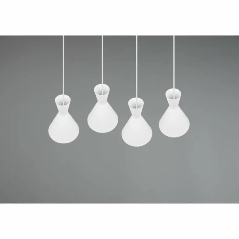 Suspension Reality Enzo Blanc, 4 lumières