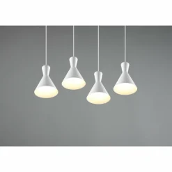 Suspension Reality Enzo Blanc, 4 lumières