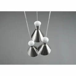 Suspension Reality Enzo Nickel mat, 3 lumières