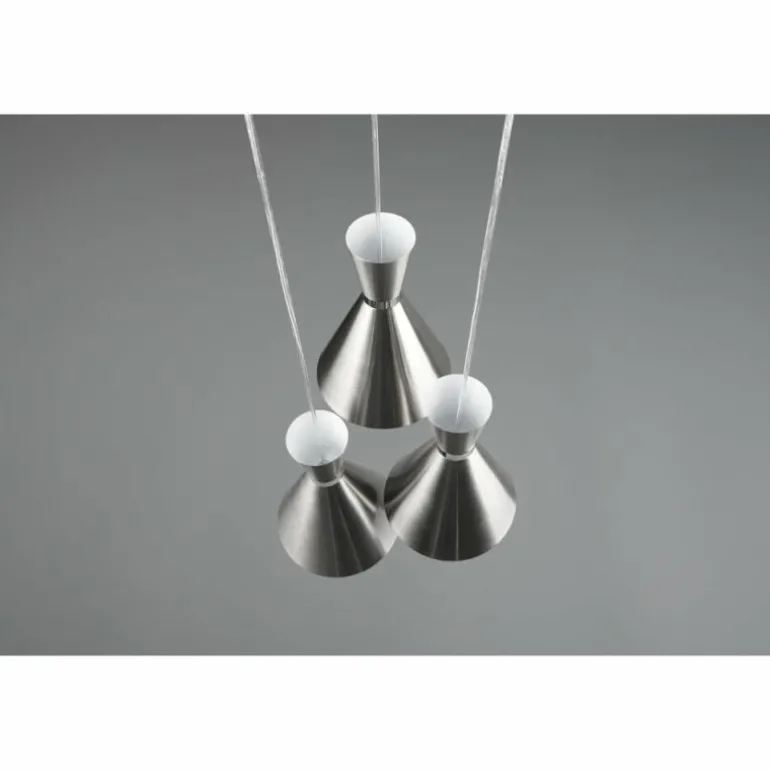 Suspension Reality Enzo Nickel mat, 3 lumières