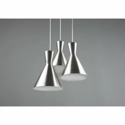 Suspension Reality Enzo Nickel mat, 3 lumières