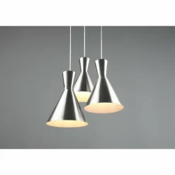 Suspension Reality Enzo Nickel mat, 3 lumières