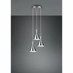 Suspension Reality Enzo Nickel mat, 3 lumières