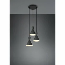 Suspension Reality Enzo Noir, 3 lumières