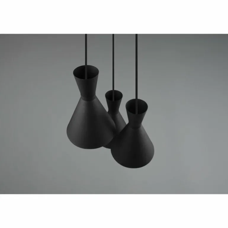 Suspension Reality Enzo Noir, 3 lumières