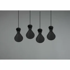 Suspension Reality Enzo Noir, 4 lumières