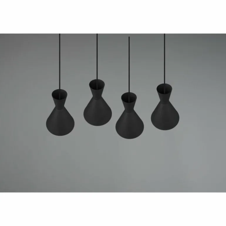 Suspension Reality Enzo Noir, 4 lumières