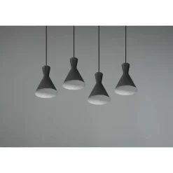 Suspension Reality Enzo Noir, 4 lumières