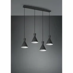 Suspension Reality Enzo Noir, 4 lumières