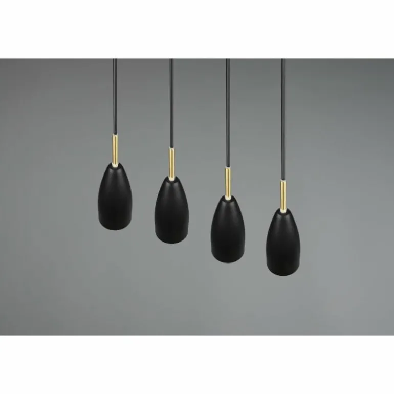 Suspension Reality Farin Noir, 4 lumières